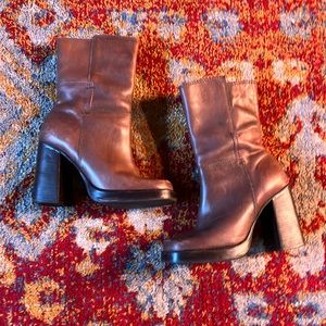vintage heeled boots